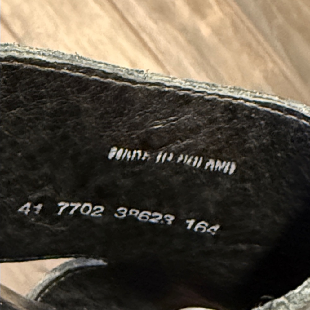 Sanita Black Leather Clogs / Sandals / Slides, size 41, nearly new! - Picture 4 of 5